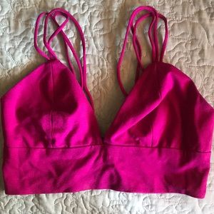 Sexy three strap crop top